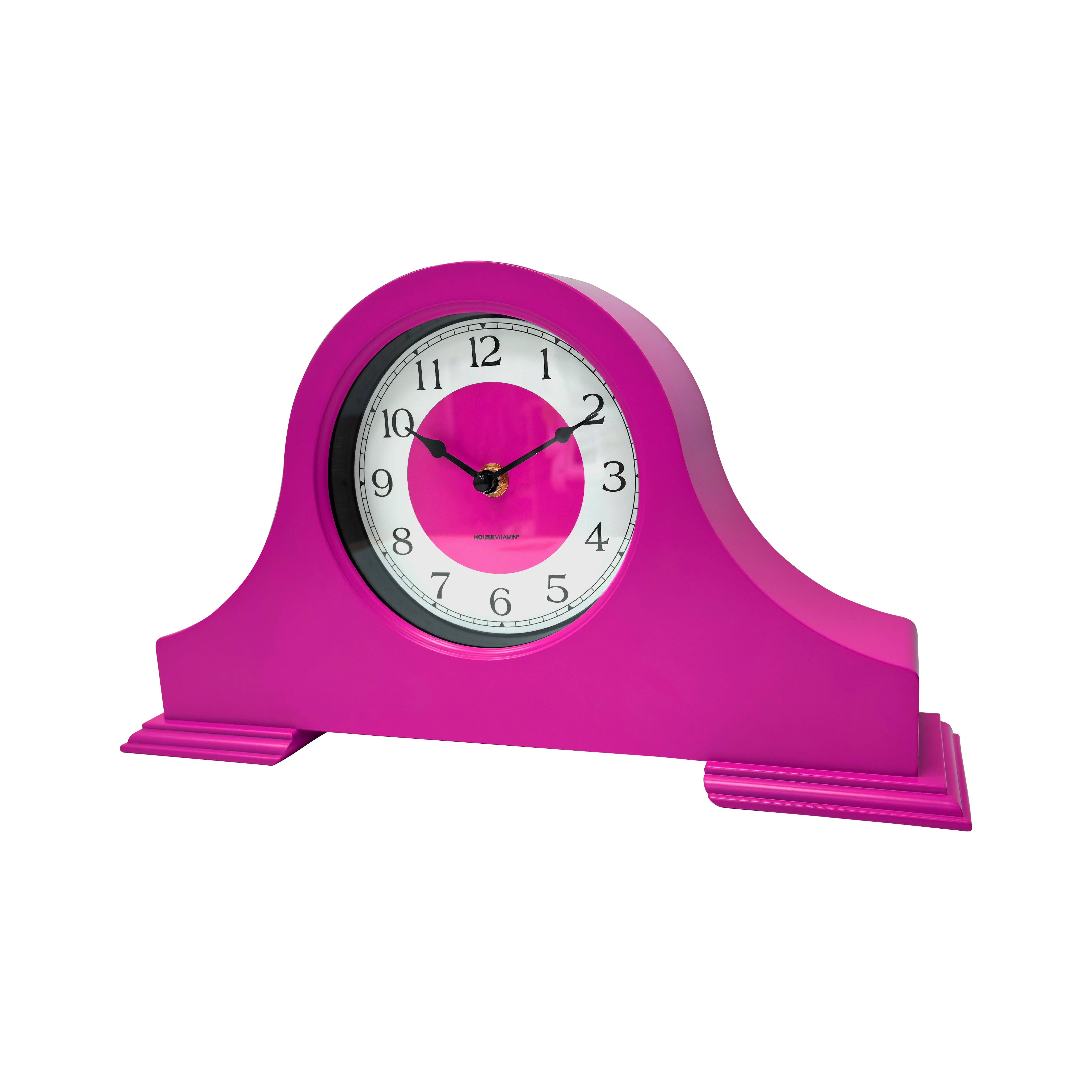 Housevitamin bv - Wholesale Desk Clock - Clock - Mantel Clock- Neon Pink - 36x8,5x20 cm1