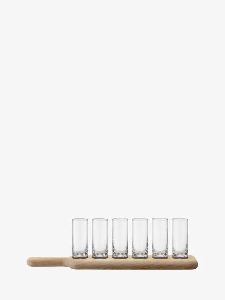 Paddle Vodka Set & Oak* Paddle L40cm Clear for wholesale by LSA International