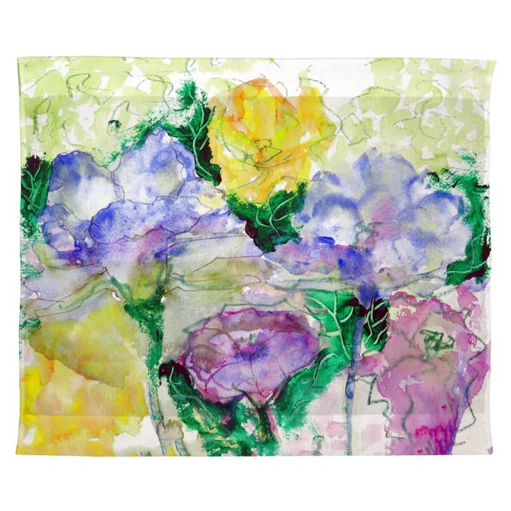 Watercolor Garden Outdoor Wall Hanging 24x30 for wholesale by Betsy Drake Interiors