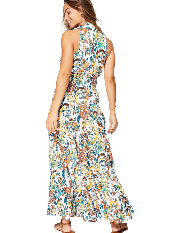 Aller Simplement - Wholesale Dress - Women's - MAXIV0119B SLEEVELESS LONG SUMMER DRESS1