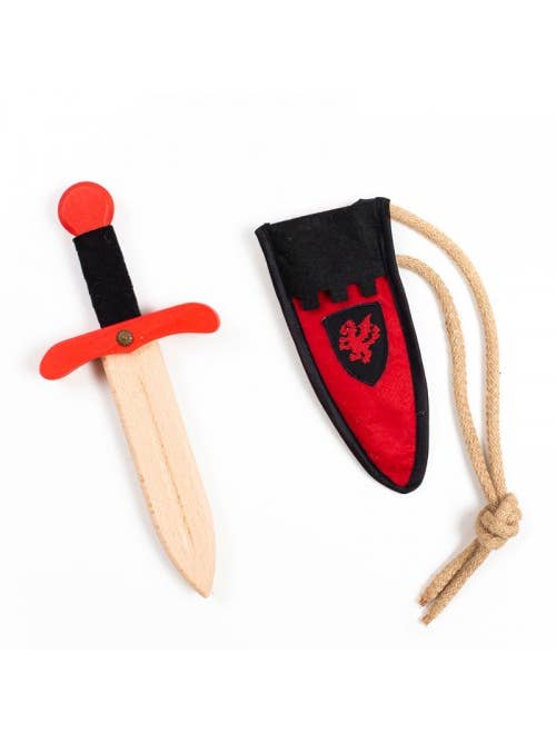 KALID MEDIEVAL - Wholesale Costume - Kids - DAGGER KAMELOT + RED POUCH - ST408F1