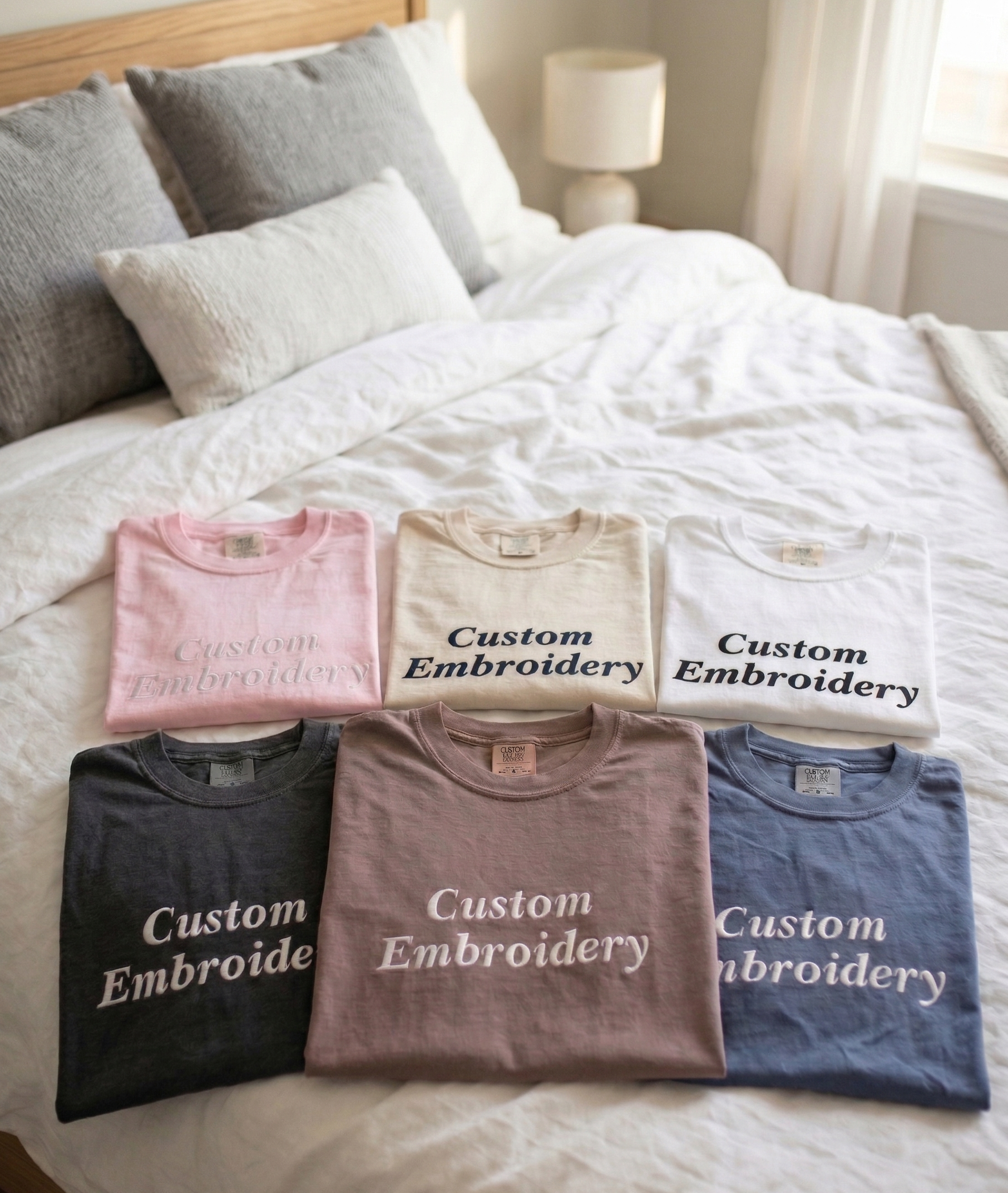 JunoEmbroidery - Wholesale T-Shirt - Women's - Custom TShirt Embroidered - Personalized Cotton Shirt1
