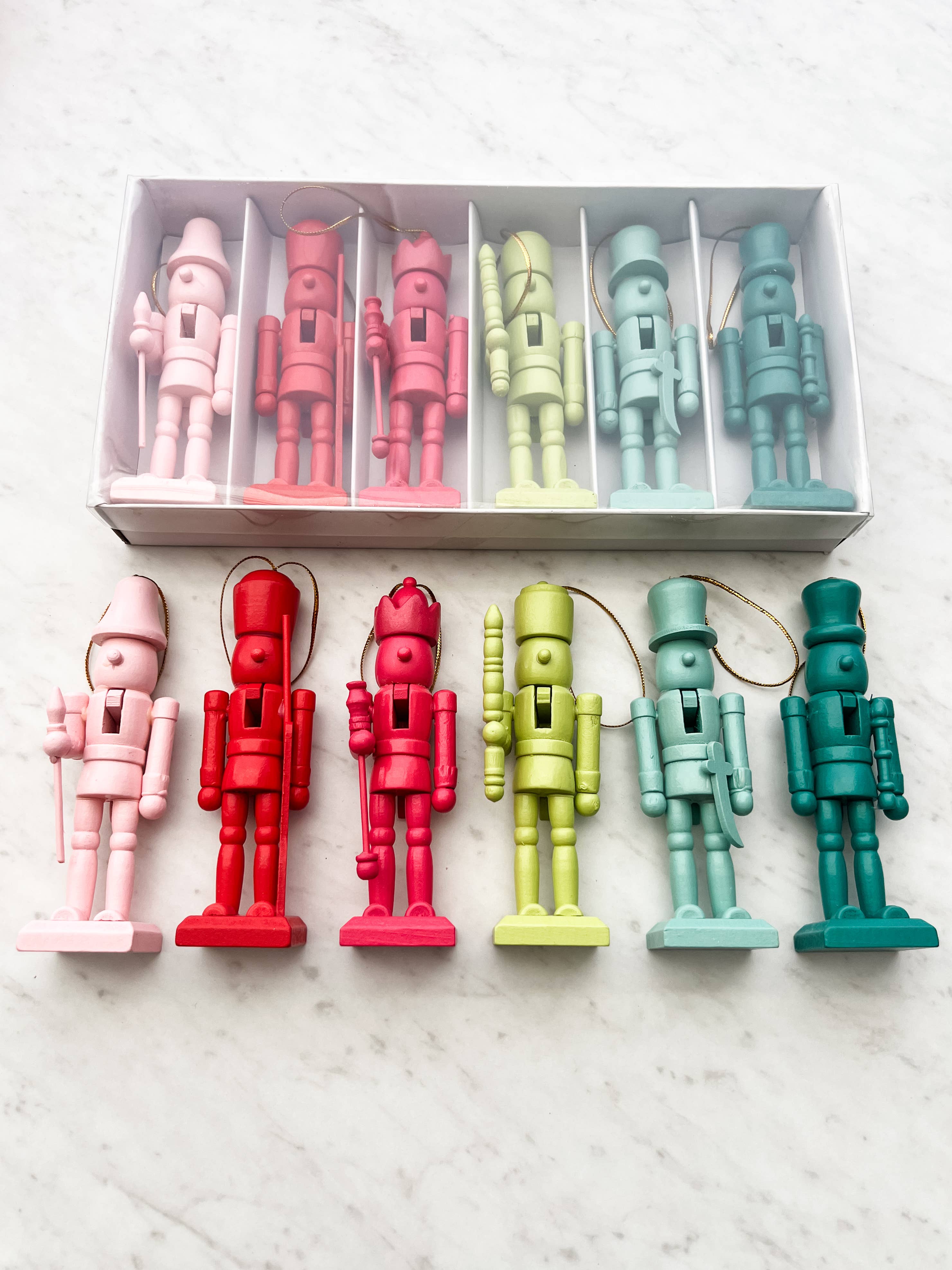 Trim & Twine - Wholesale Holiday Nutcracker - Colorful Nutcrackers - Set of 6