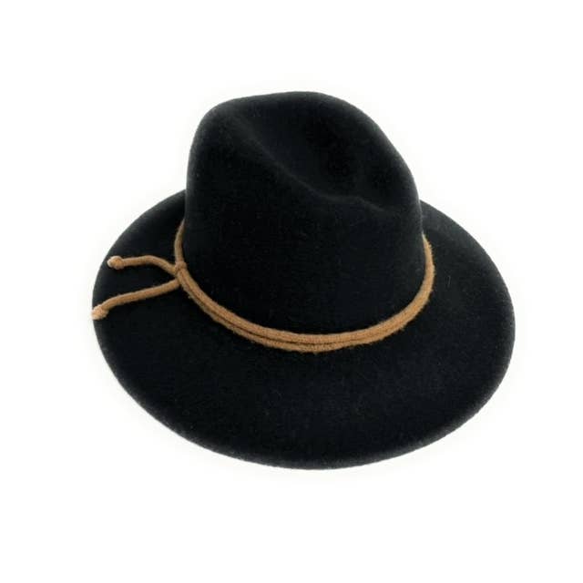 Shihreen Inc - Wholesale Fedora - Women's - 21S-0905 Boiled Wool Fedora Brim with Tie1