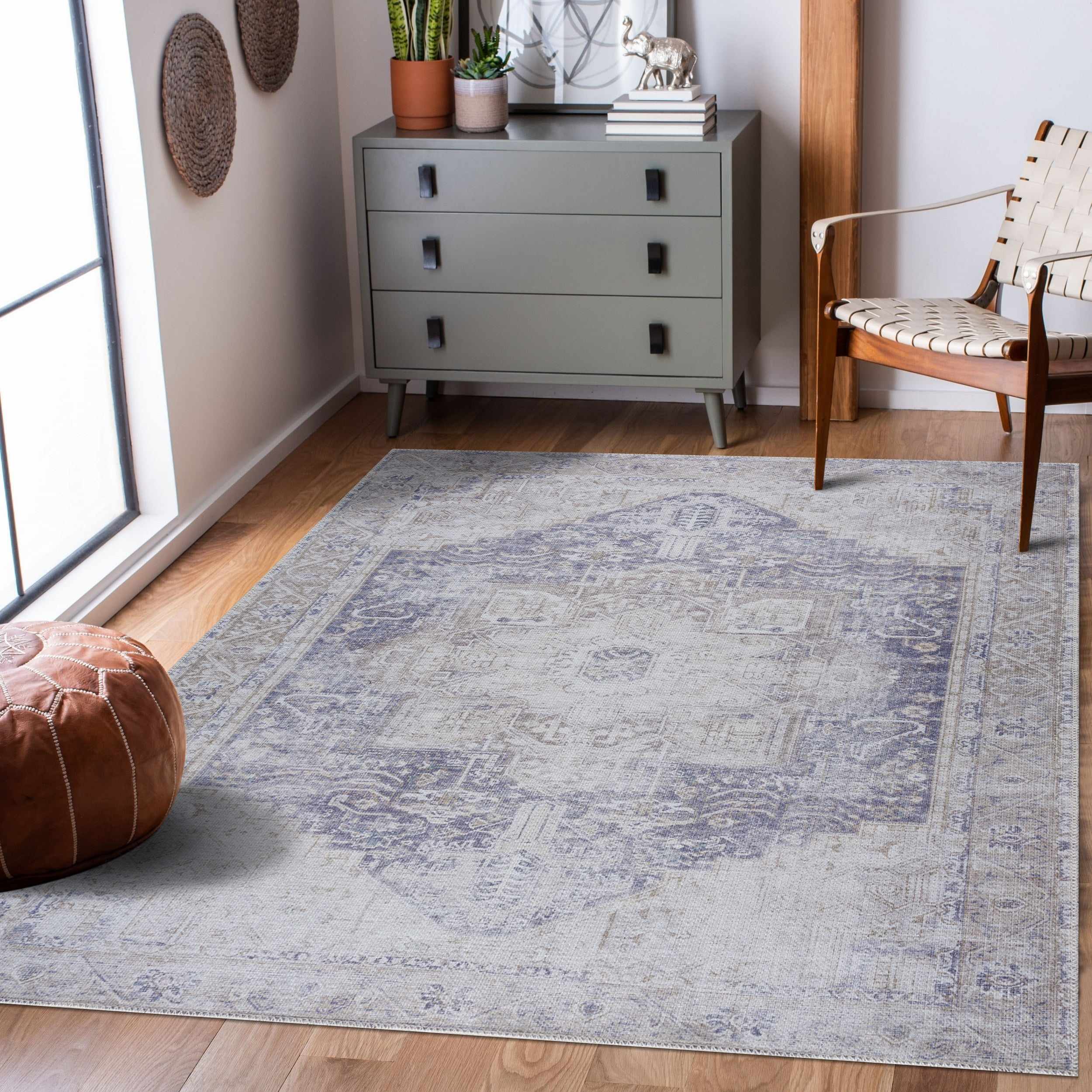 Hauteloom - Wholesale Area Rug - Rosman Olive Washable Area Rug0