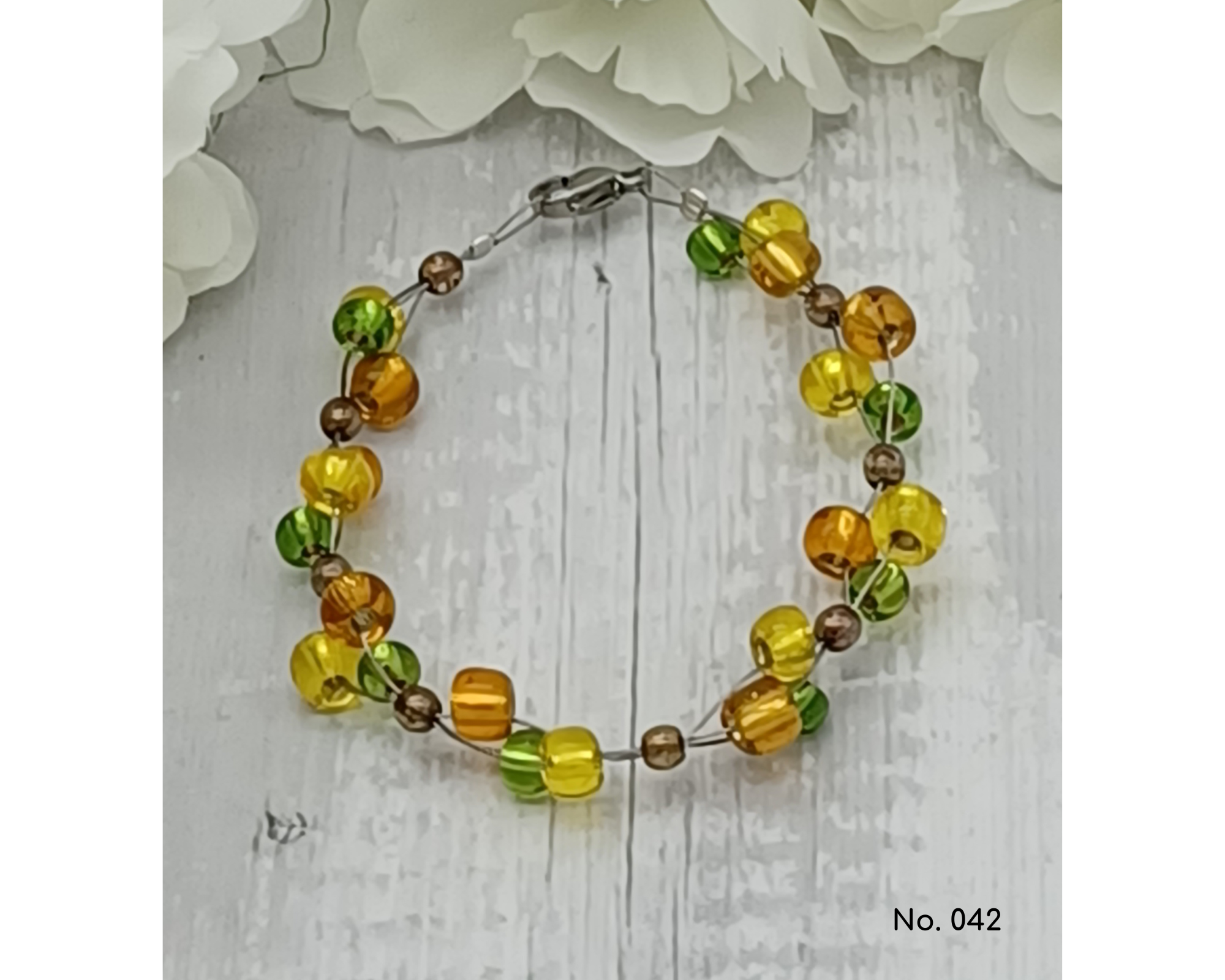 perleperle - Wholesale Beaded Bracelet - Bracelet Glass Beads Seed Beads 5mm- Melanie4