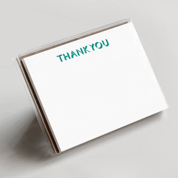 Thank You Flat Note Boxed Set (White) for wholesale by Hammerpress