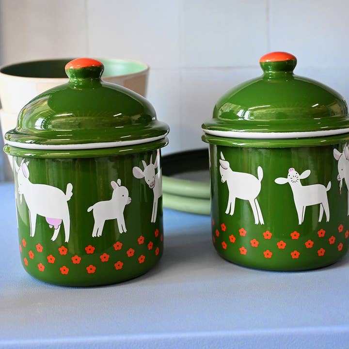 Natali Koromoto - Wholesale Food Storage Container - "GOAT" Enamel container3