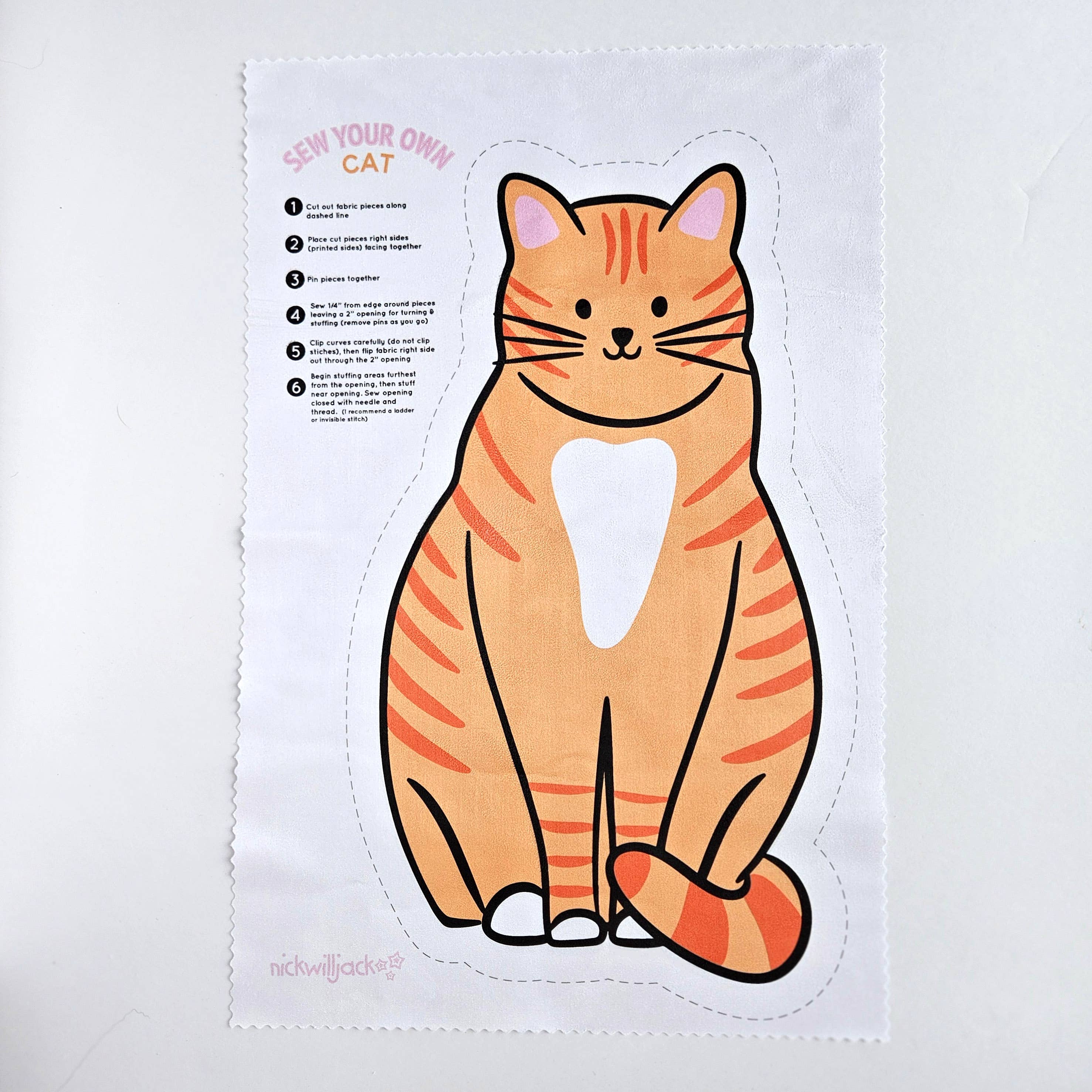 Nickwilljack - Wholesale Craft Sewing Kit - Sew Your Own Cat Kit3