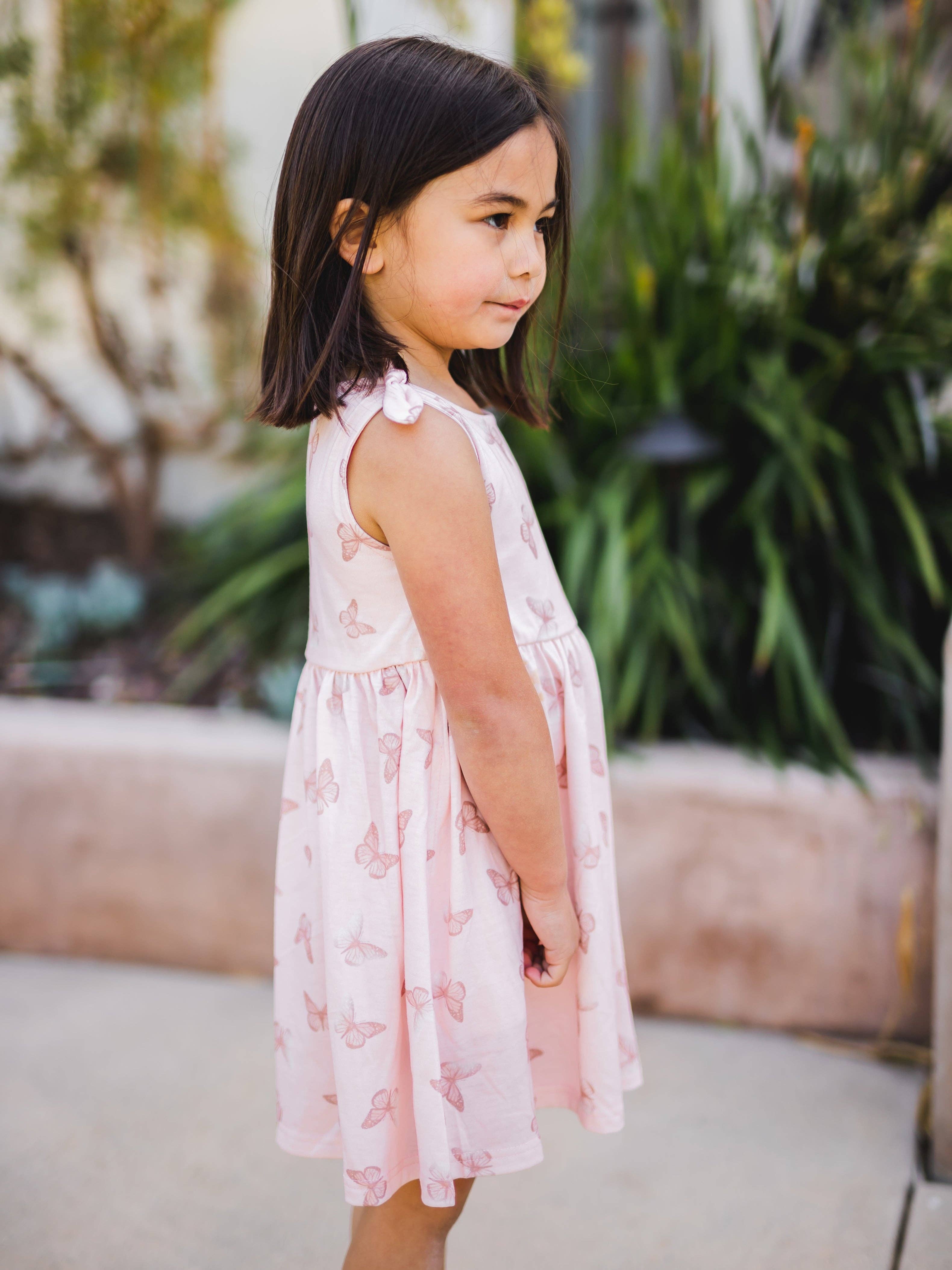 Tickled Teal - Wholesale Dress - Kids - Knotted Shoulder Tank Little Girls Dress17