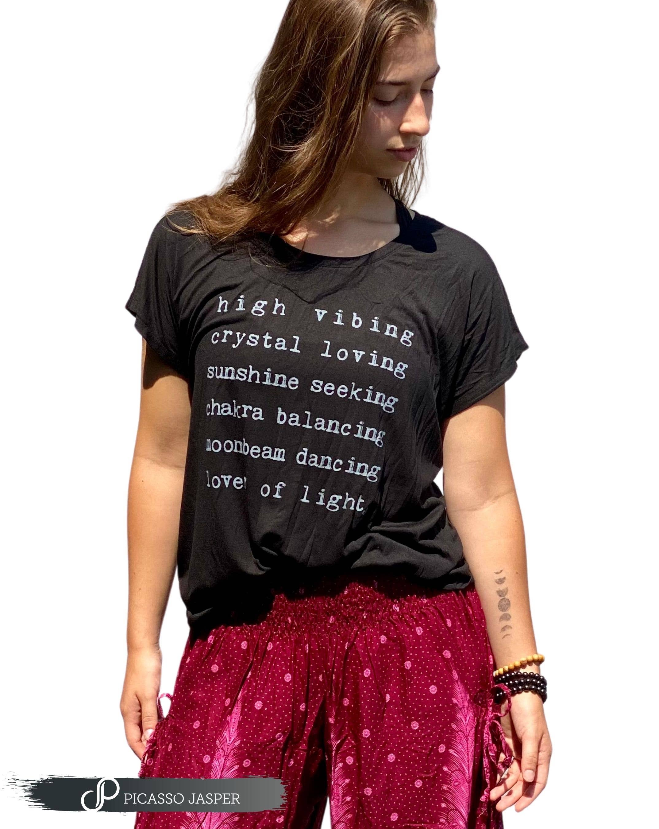 Picasso Jasper - Wholesale Screen Printed T-Shirt - Women's - Lover of Light, Oversized Tee1