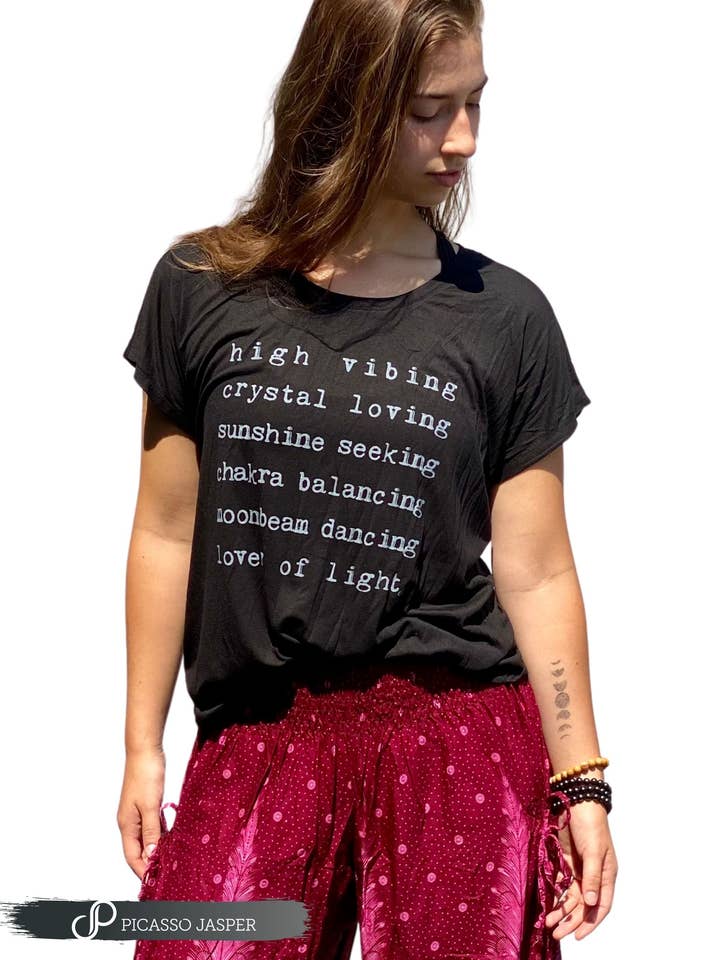 Picasso Jasper - Wholesale Screen printed t-shirt – Women′s - Lover of Light, Tee1