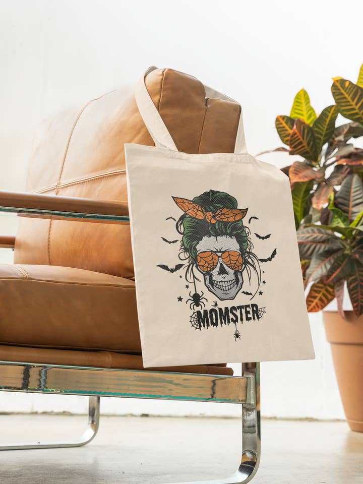 Momster bomullsväska för wholesale av MandaMade4u