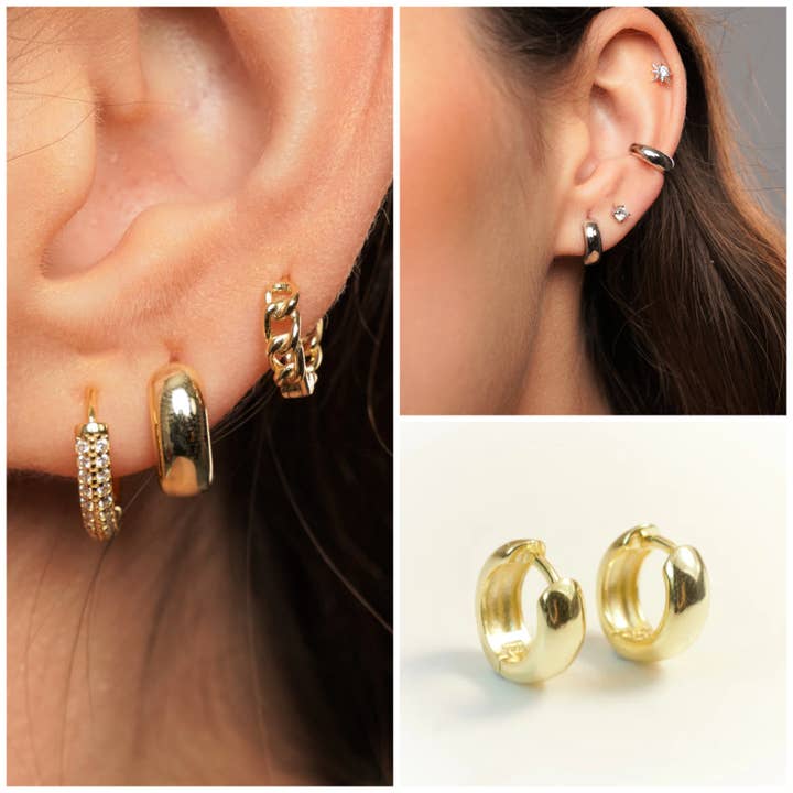 Orecchini a Cerchio spessi per la vendita all'ingrosso da parte di Diat