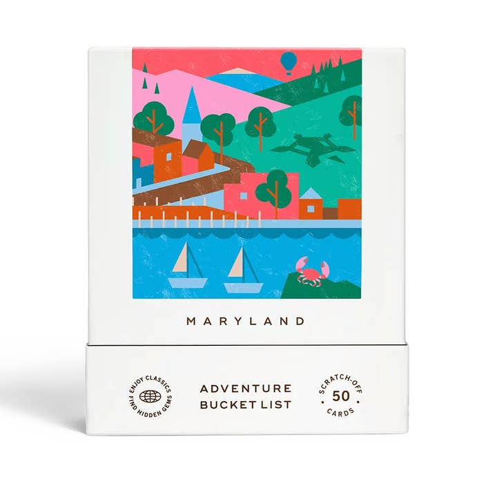 Maryland Adventure Bucket List for wholesale by Reach International Outfitters