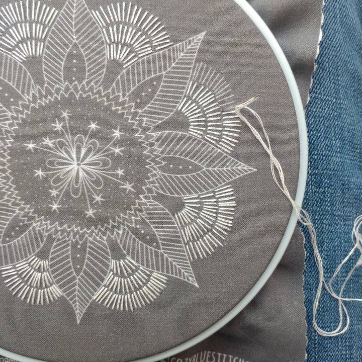 cozyblue handmade – Engroshandel Broderitilbehør – efterår mandala broderi kit3