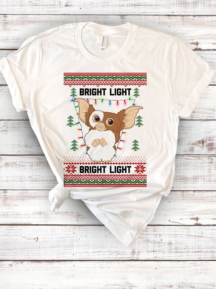 House Of Rodan - Wholesale T-Shirt (Graphic) - Women's - Bright Light - Christmas Gizmo Gremlins Fun Gift T-Shirt