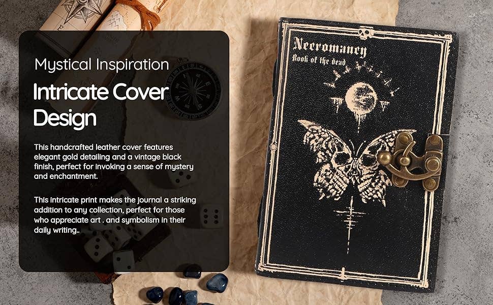 Tuzech Leather – wholesale Journal och dagbok – TUZECH läderklätt anteckningsbok med grimoirestil och ojämna kanter för män och kvinnor110