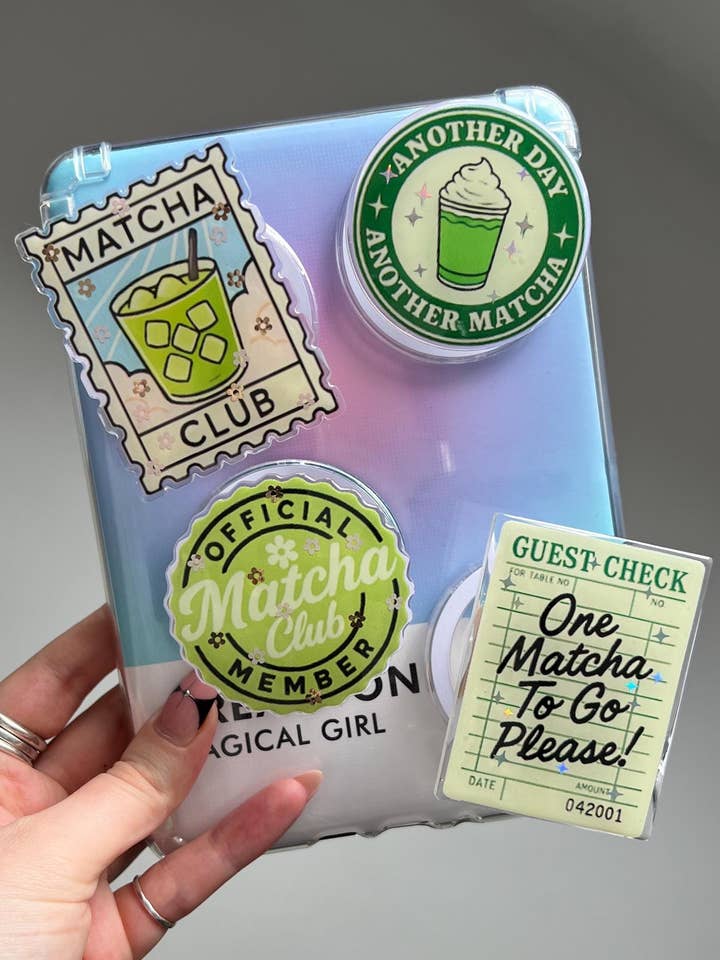 Matcha-Themen Kindle- & Handyhalter-Geschenkset für den Großhandel von Mia Winston-Hart Accessories