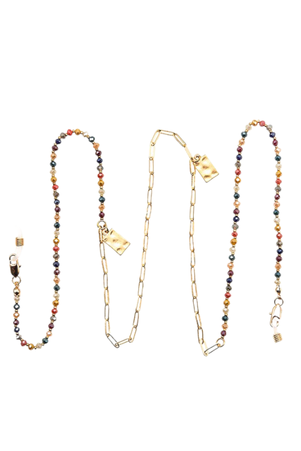 Andrea Bijoux - Wholesale Sunglasses/Eyeglasses Strap - Women's - GLASS BEAD CHAIN ACCENT ACCESSORY6