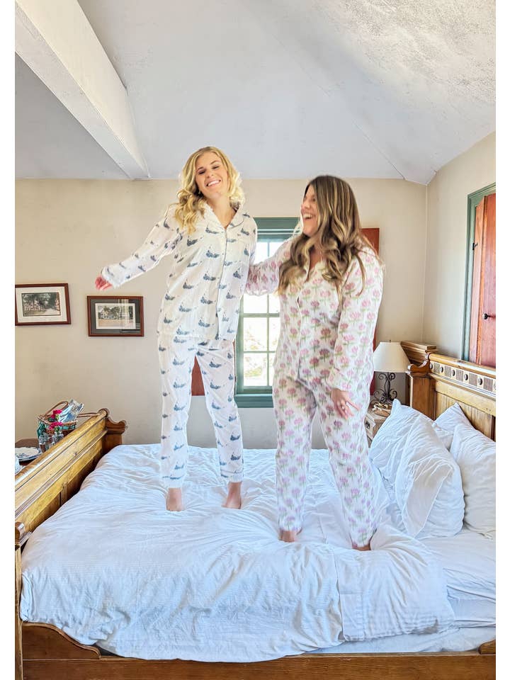 Ella Alden - Wholesale Sleepwear Set - Women's - The Hydrangea Pajama Set