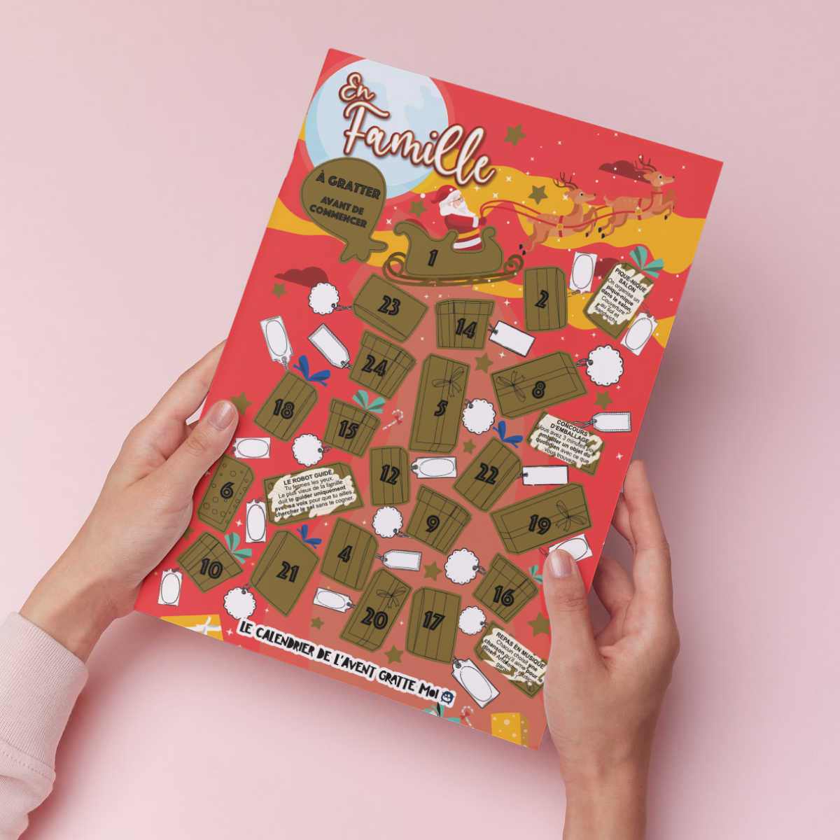 GRATTE MOI papeterie - Wholesale Advent Calendar - Scratch-off Advent Calendar - FAMILY ⭐️ for Christmas4