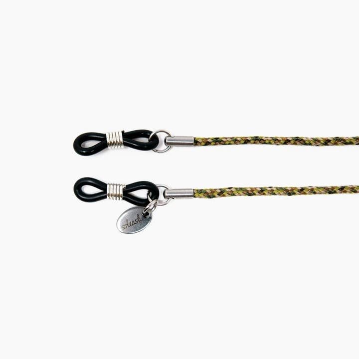 Grönt glasögonband WOODLAND soleash®, handarbete för wholesale av soleash