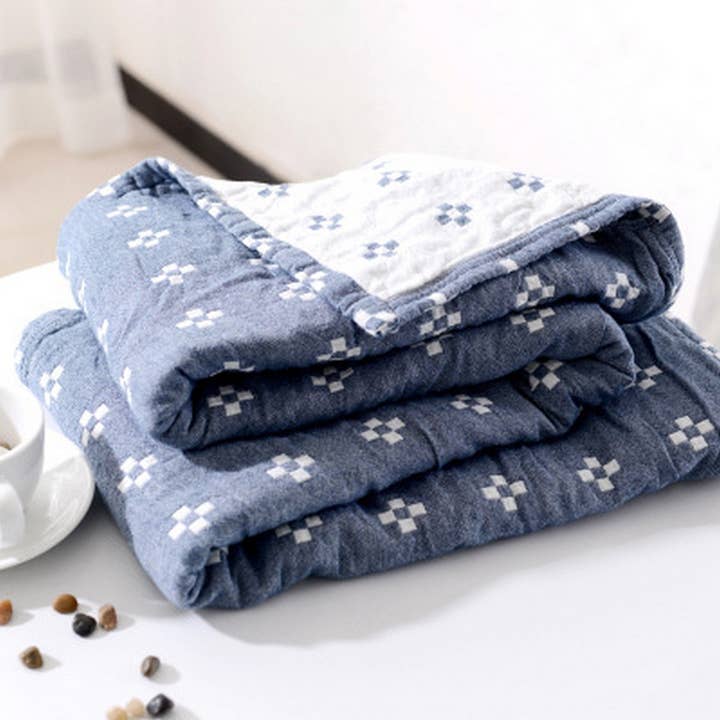 ACCITY - Wholesale Throw Blanket - 2024 NEW FOUR-LAYER GAUZE BLANKET COVER BLANKET_CWMM1617