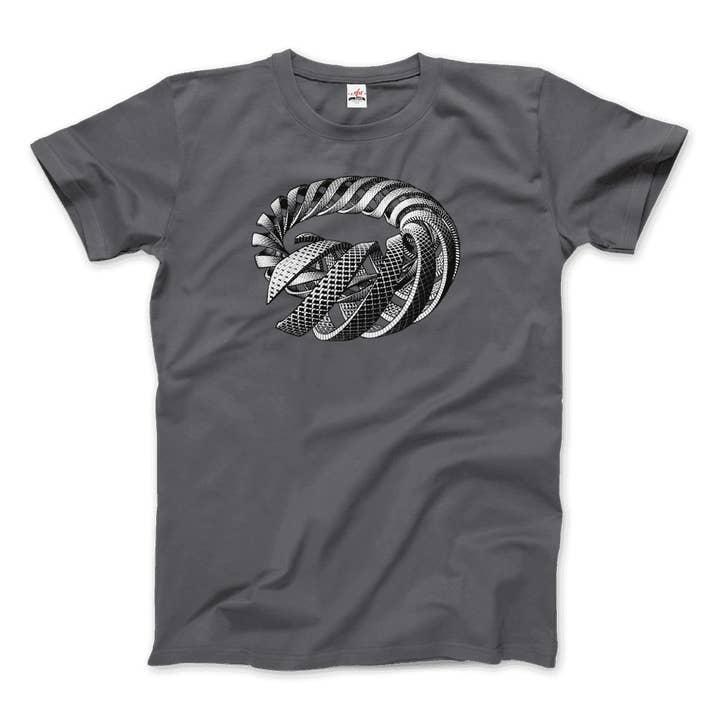 Art-O-Rama Shop - Wholesale Screen Printed T-Shirt - Unisex - MC Escher Spirals Art T-Shirt11