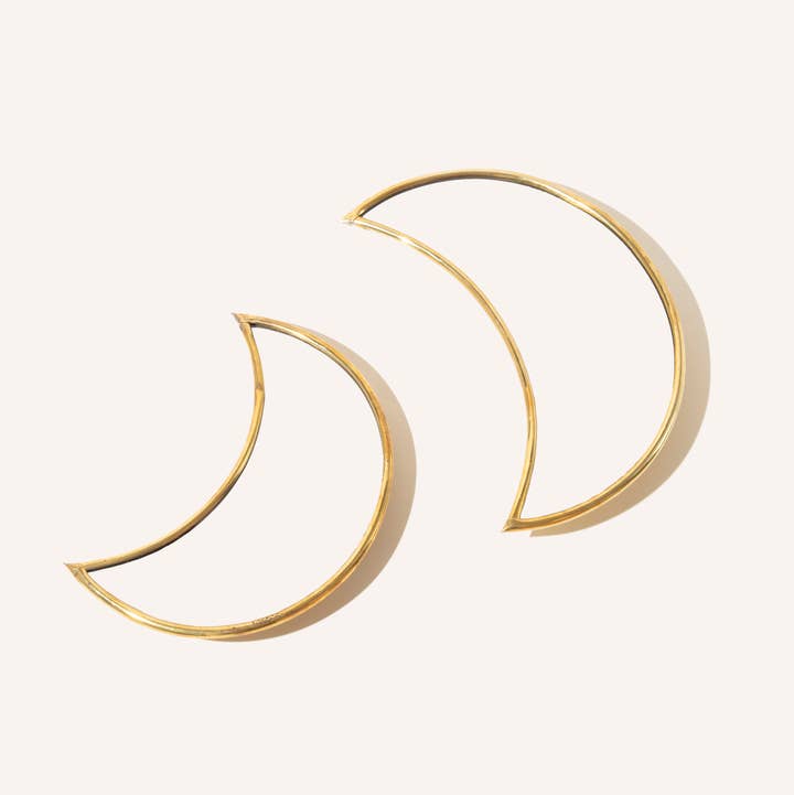 Voyage – Engroshandel Vægspejl – Messing spejl - lille halvmåne0