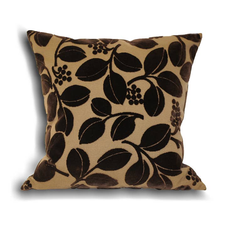 Cherries Cushion Chocolate for wholesale by Riva Home