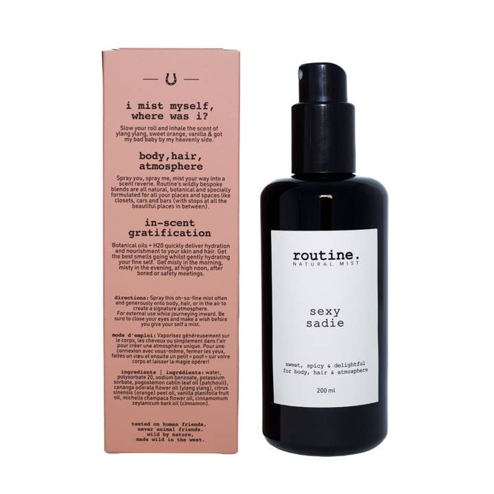 Routine - Wholesale Face & Body Mist/Water - Sexy Sadie 200ml Body, Hair & Atmosphere Mist