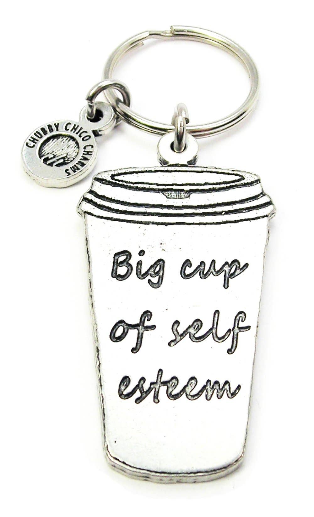 Wholesale Big Cup Of Self Esteem Key Chain Expressions Inspiration