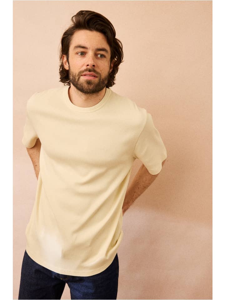 JAQK - Wholesale T-Shirt - Men's - Ribbed T-shirt Sète Milk