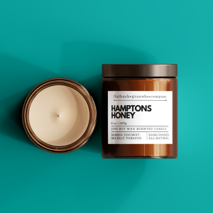 Flatbush Granola Company - Wholesale Jar/Filled Candle - Hamptons Honey 100% Soy Wax Candle0