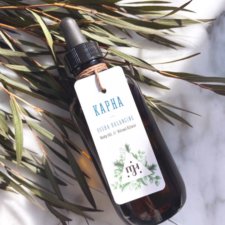Huile corporelle Kapha-Équilibrant pour la vente par MJH Ayurvedic Botanicals
