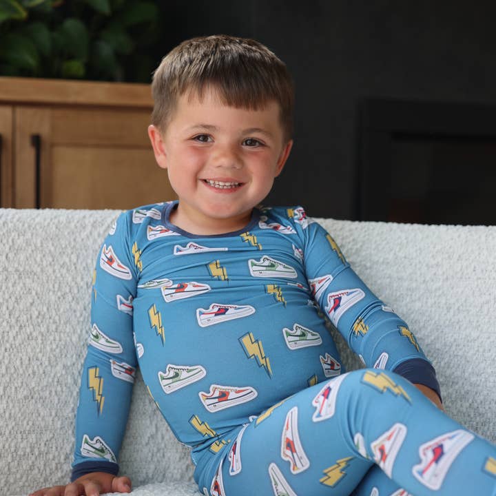 Sneaker Dreams Two Piece Pajama Set for wholesale by Wild Crew Clothing