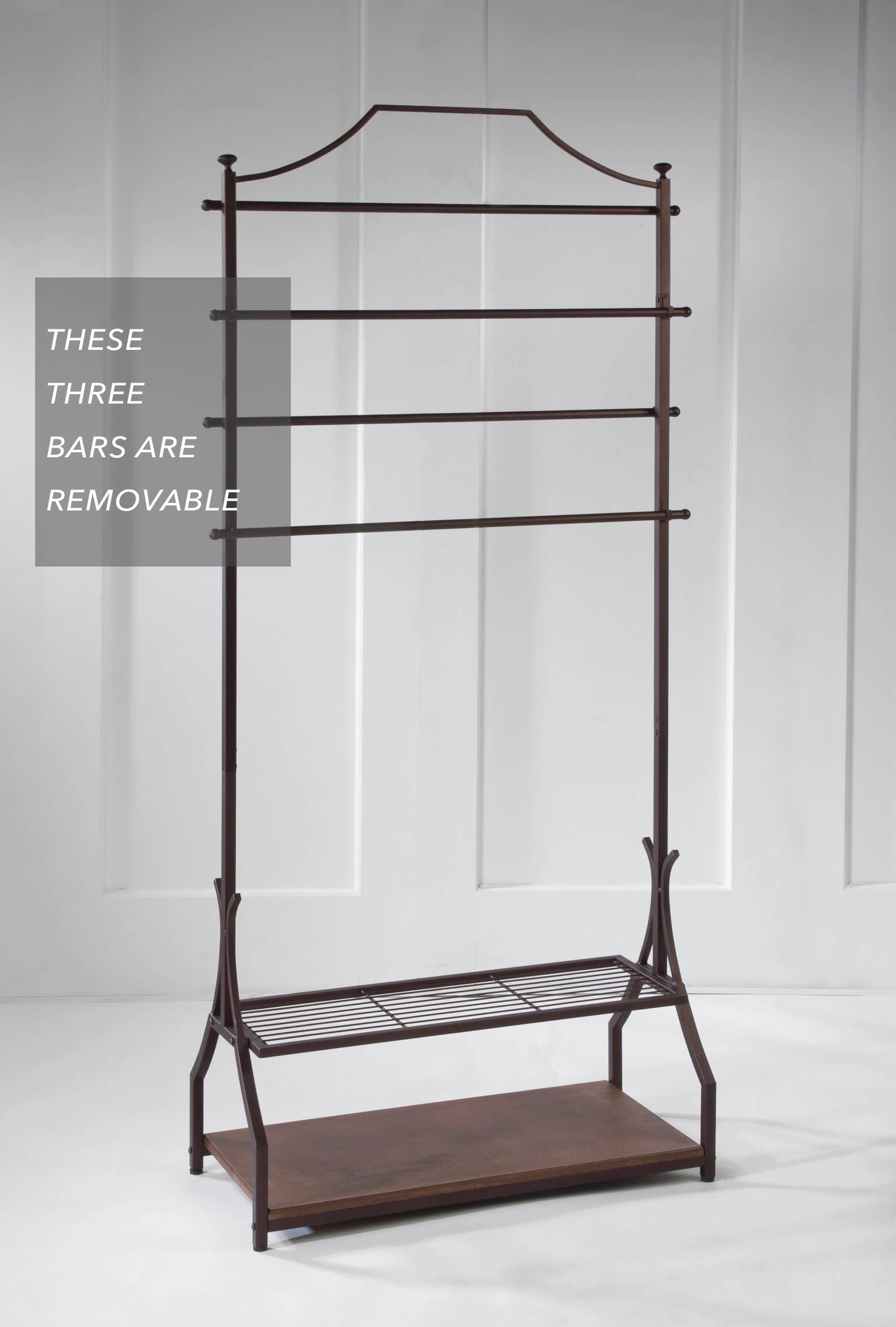 Tripar International – Engroshandel Garderobestativ – Garment Rack med træfiner Base3