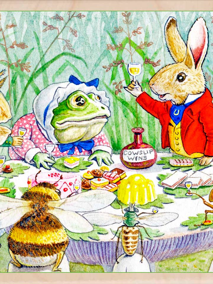 Fødselsdagsfest - Træpostkort for engroshandel hos THE WOODEN POSTCARD COMPANY