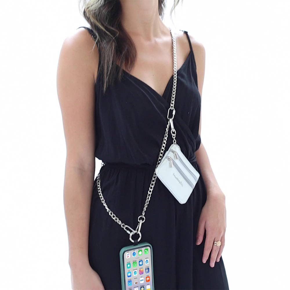 Save The Girls - Wholesale Crossbody Bag - Women's - Clip & Go Chain w/Zippered Pouch5