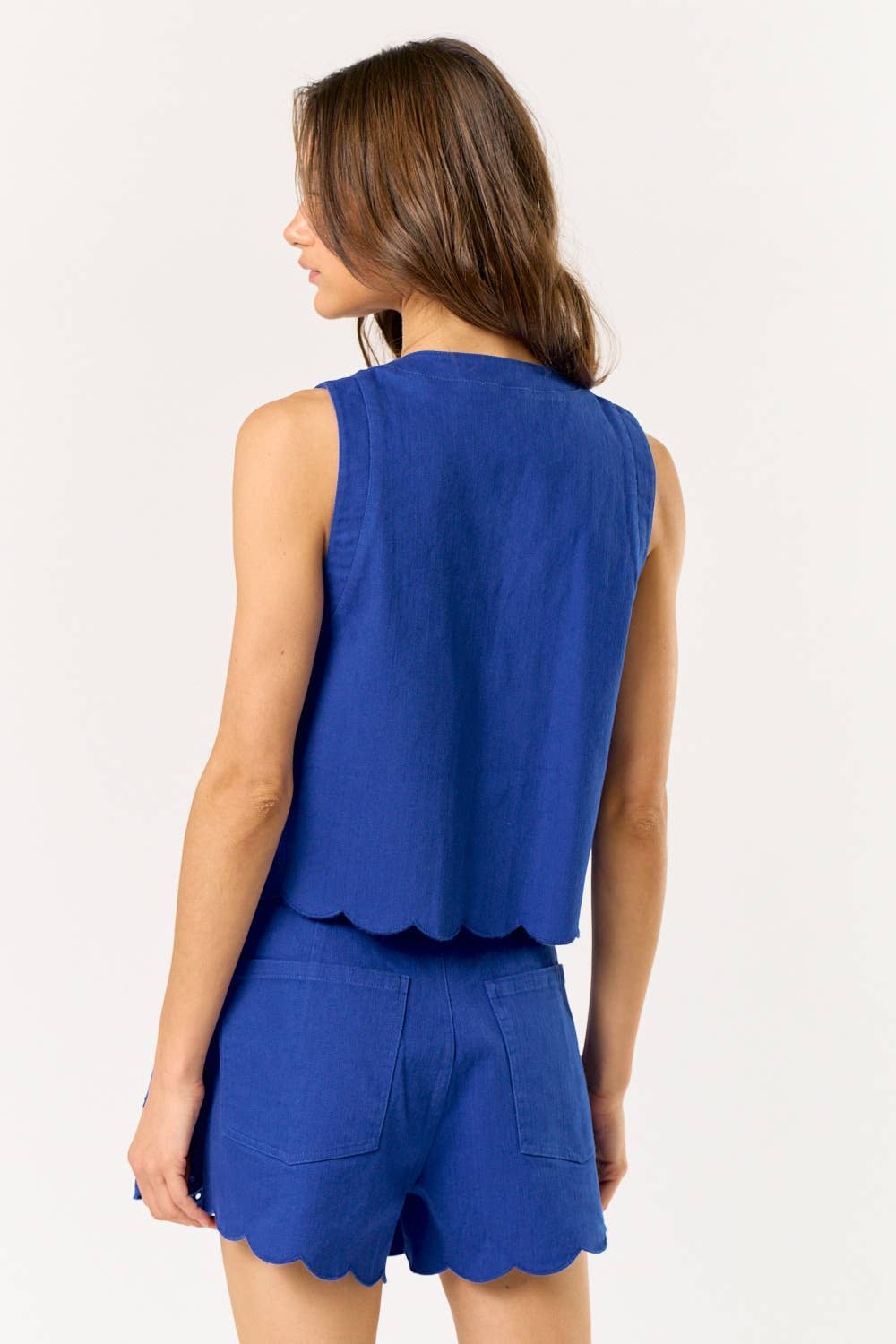 Lalavon - Wholesale Blouse - Women's - Floral Front Tie Embroidered Vest8