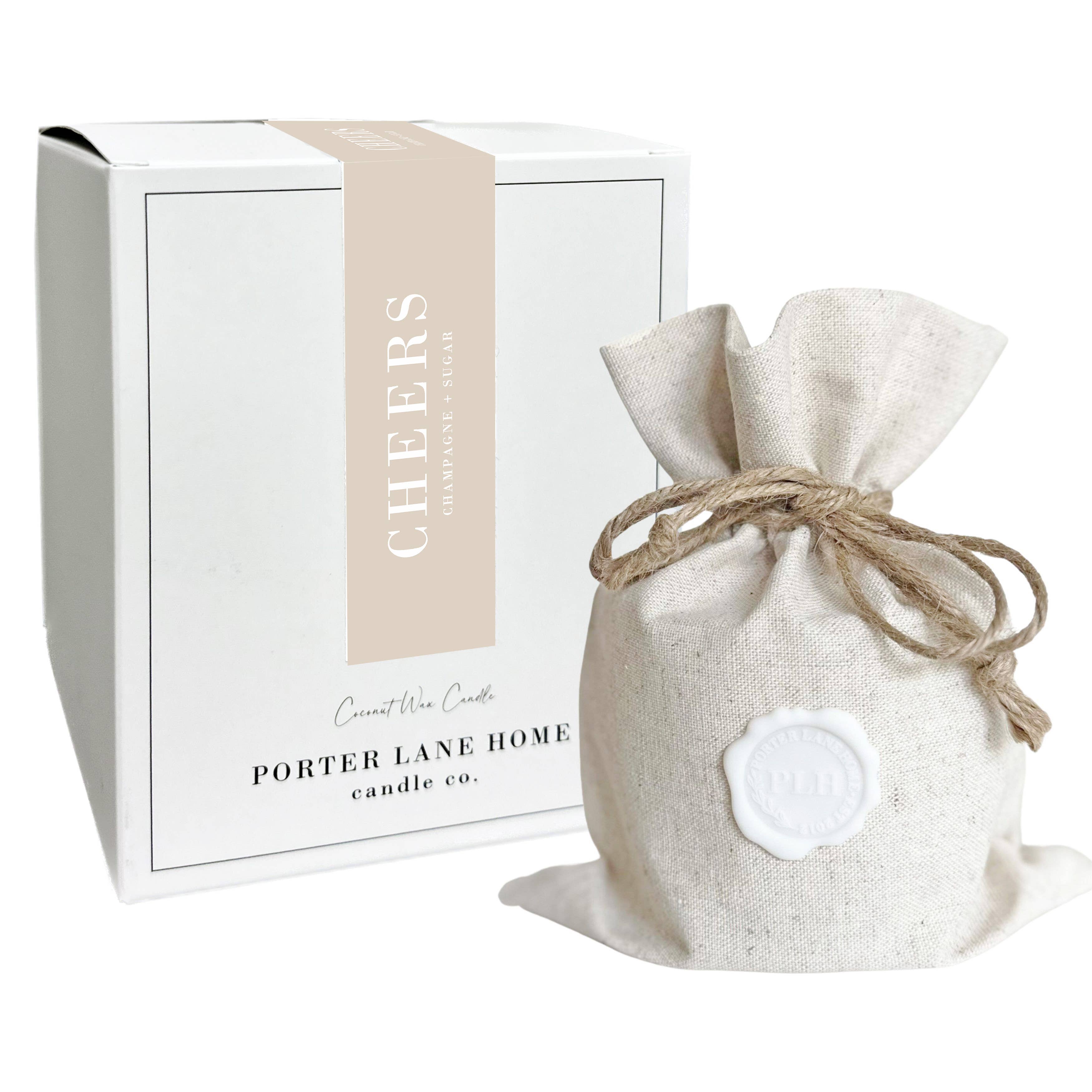 Porter Lane Home - Wholesale Jar/Filled Candle - CHEERS | Champagne + Sugar Candle | Signature Collection2