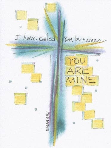 Jesaja 43:1 Bestätigungs-Grußkarte (Versiert) für den Großhandel von Credo Designs LTD