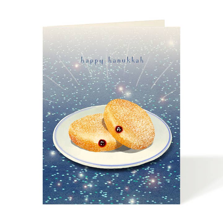 Cartão Sufganiyot - Hanukkah por atacado de Felix Doolittle
