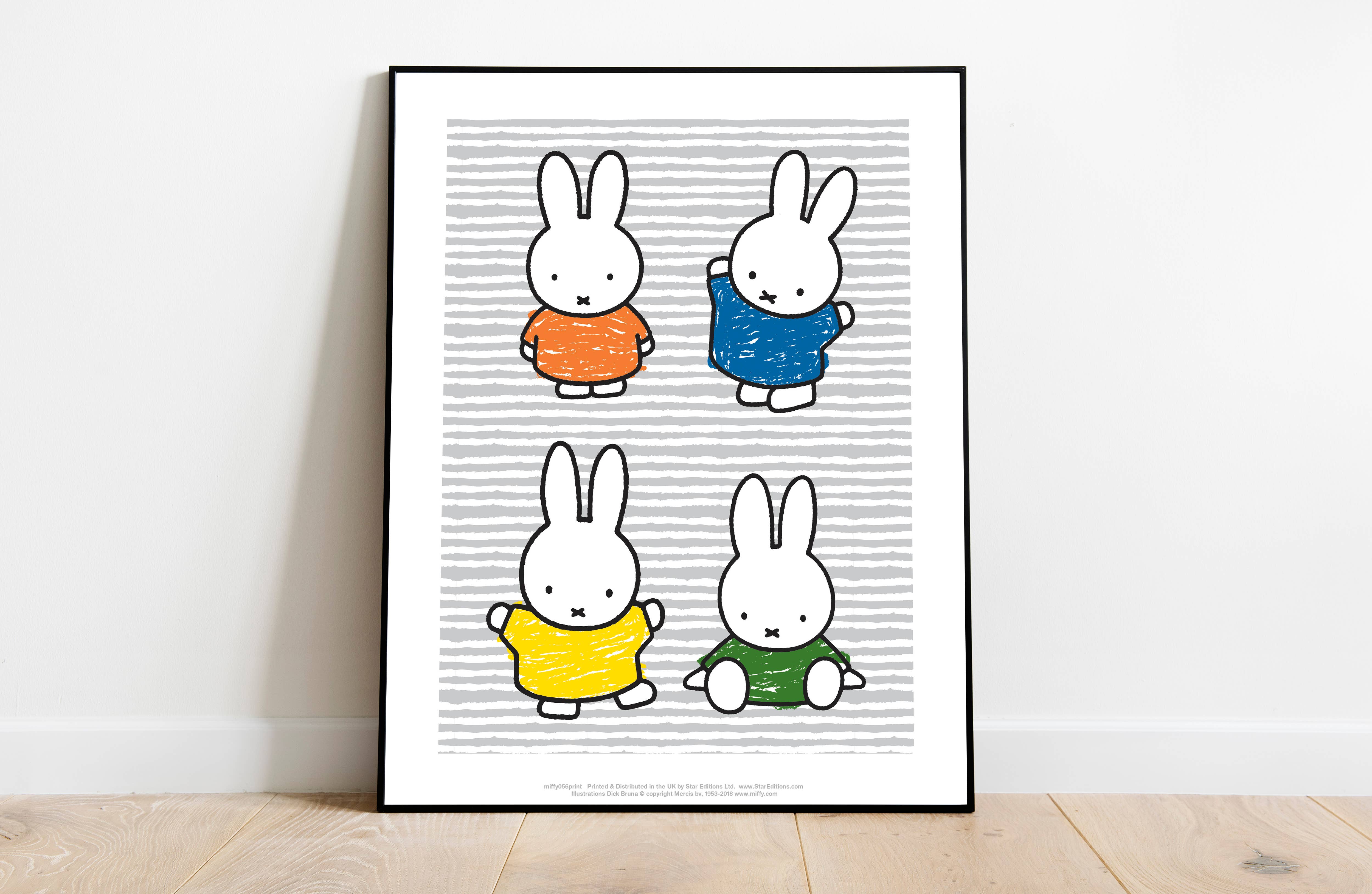 Star Editions – wholesale Art print – Miffy - 4 Images Of Miffy - 11X14” Premium Art Print1