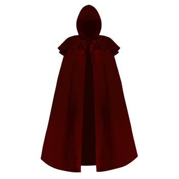 Everfan Medieval Hooded Cloak with Fur Trim