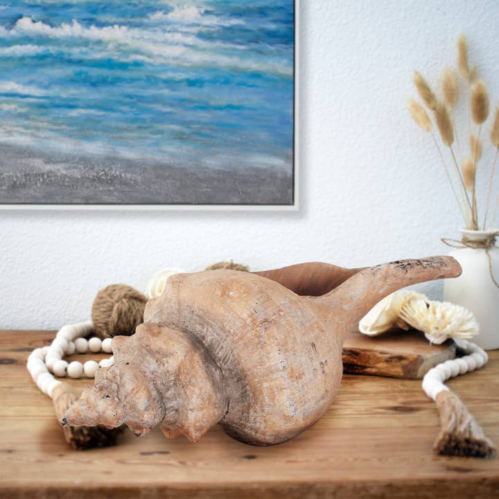 Horse Conch Sculpture for wholesale by Howard Elliott on Faire