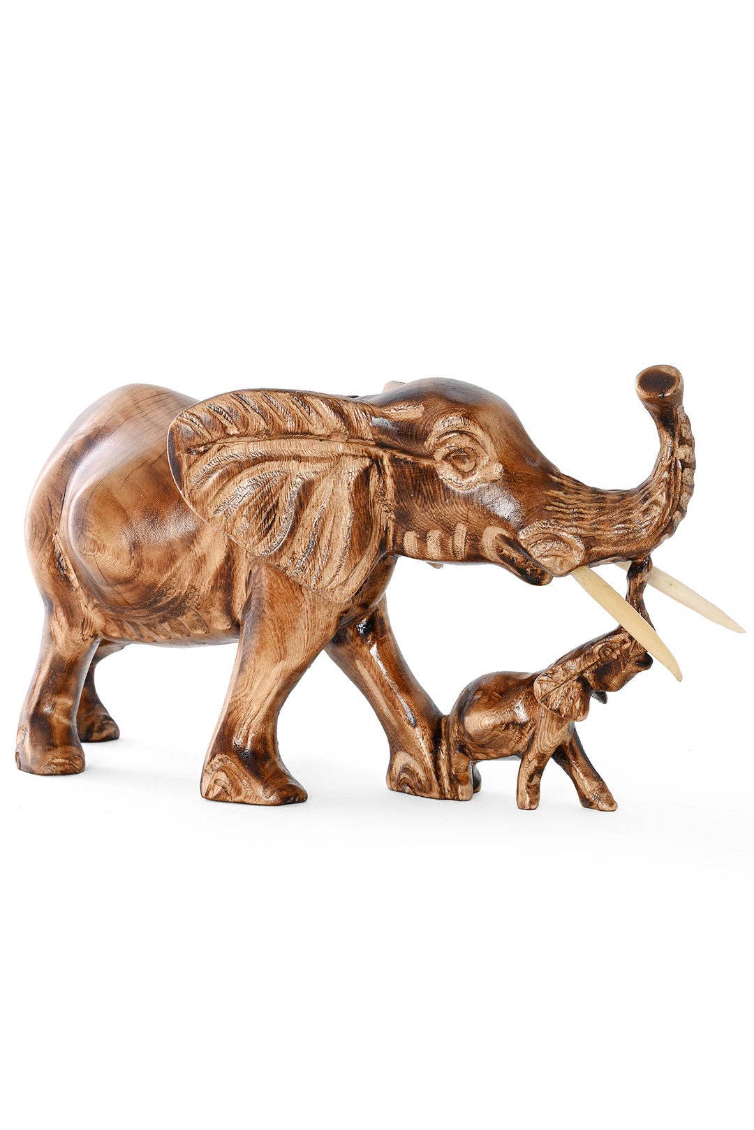 Swahili | AFRICAN MODERN - Wholesale Sculpture - Mama and Baby African Elephant Sculpture2