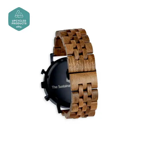 The Sustainable Watch Company - Venta al por mayor Reloj de pulsera - Hombre - The Cedar - Reloj cronógrafo de madera para hombre - Hecho a mano y sostenible6
