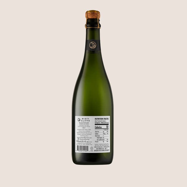 Misty Cliffs - Wholesale Non-Alcoholic Spirits/Wine/Beer - Misty Cliffs Brut Sparkling Wine3